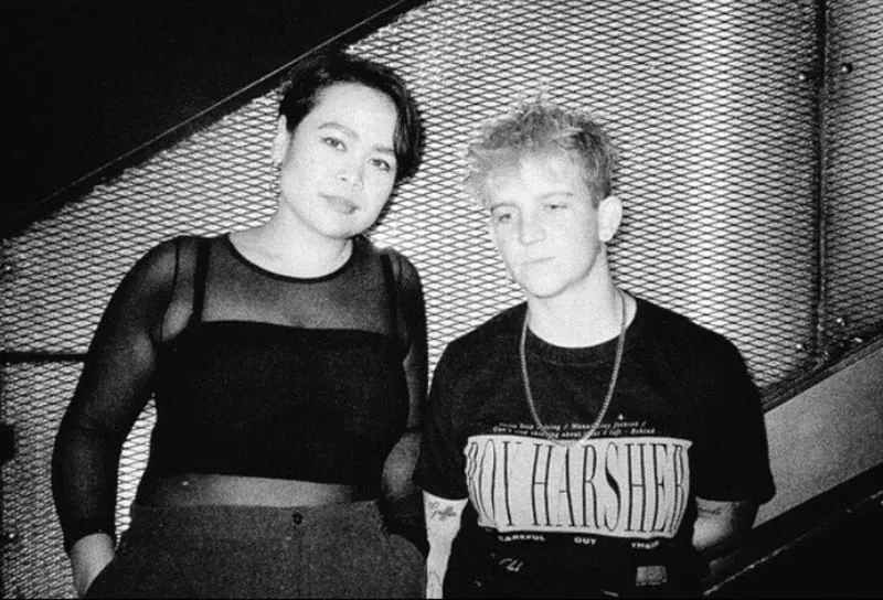 Jess Labrador and Shannon Madden in 2021 at 10 years anniversary of Chasms. After live show.